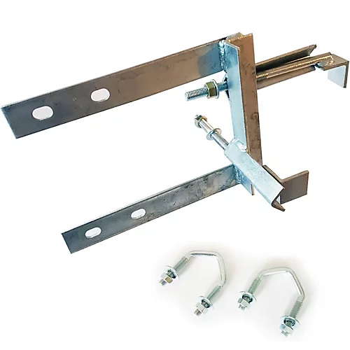 8" X 6 Inch Self Supporting TV Aerial Wall Bracket Galvanised Chimney Mast Mount 3 8" X 6 Inch Self Supporting TV Aerial Wall Bracket Galvanised Chimney Mast Mount