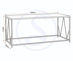 Athens Coffee Table Rectangular In Concrete Effect This Range Comes Flat-packed For Easy Home Assembly -Furniture Store athens coffee table rectangular in concrete effect this range comes flat packed for easy home assembly5056065612851 05c MP