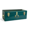 Beautify Storage Trunk - Teal Stainless Steel Storage Chest W/Gold Detailing, Bedroom Storage Organiser W/Lockable Lid & Handles -Furniture Store beautify storage trunk teal stainless steel storage chest w gold detailing bedroom storage organiser w lockable lid handles5056115730443 01c MP