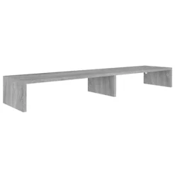 Berkfield Monitor Stand Grey Sonoma 110x23.5x12 Cm Engineered Wood -Furniture Store berkfield monitor stand grey sonoma 110x23 5x12 cm engineered wood6720276770677 02c MP
