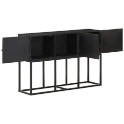 Berkfield Sideboard 115x30x76 Cm Solid Mango Wood -Furniture Store berkfield sideboard 115x30x76 cm solid mango wood7720276067457 04c MP