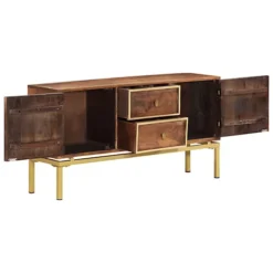 Berkfield Sideboard 120x29x60 Cm Solid Mango Wood -Furniture Store berkfield sideboard 120x29x60 cm solid mango wood7720276009161 03c MP