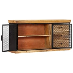 Berkfield Sideboard 150x40x75 Cm Solid Mango Wood -Furniture Store berkfield sideboard 150x40x75 cm solid mango wood7719773570235 04c MP