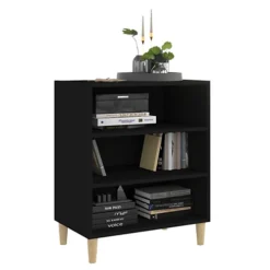 Berkfield Sideboard Black 57x35x70 Cm Engineered Wood -Furniture Store berkfield sideboard black 57x35x70 cm engineered wood7720276357597 03c MP