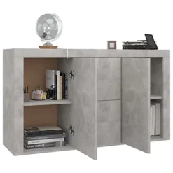 Berkfield Sideboard Concrete Grey 120x36x69 Cm Engineered Wood 9 Berkfield Sideboard Concrete Grey 120x36x69 Cm Engineered Wood -Furniture Store berkfield sideboard concrete grey 120x36x69 cm engineered wood7719773915470 04c MP