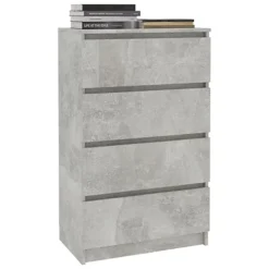 Berkfield Sideboard Concrete Grey 60x35x98.5 Cm Engineered Wood -Furniture Store berkfield sideboard concrete grey 60x35x98 5 cm engineered wood7719773739327 03c MP