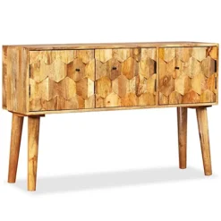 Berkfield Sideboard Solid Mango Wood 118x35x75 Cm