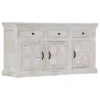 Berkfield Sideboard White 140x40x74 Cm Solid Mango Wood -Furniture Store berkfield sideboard white 140x40x74 cm solid mango wood7719773571522 01c MP