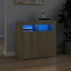 Berkfield Sideboard With LED Lights Sonoma Oak 80x35x75 Cm -Furniture Store berkfield sideboard with led lights sonoma oak 80x35x75 cm7720276217412 01c MP