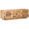 Berkfield TV Cabinet 120x30x40 Cm Rough Mango Wood -Furniture Store berkfield tv cabinet 120x30x40 cm rough mango wood7720276070055 01c MP