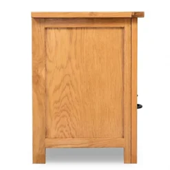 Berkfield TV Cabinet 90x35x48 Cm Solid Oak Wood -Furniture Store berkfield tv cabinet 90x35x48 cm solid oak wood6717475533153 04c MP