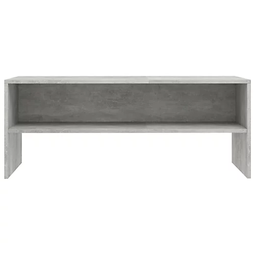 Berkfield TV Cabinet Concrete Grey 100x40x40 Cm Engineered Wood 6 Berkfield TV Cabinet Concrete Grey 100x40x40 Cm Engineered Wood - Image 4