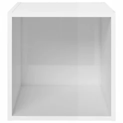 Berkfield TV Cabinet High Gloss White 37x35x37 Cm Engineered Wood -Furniture Store berkfield tv cabinet high gloss white 37x35x37 cm engineered wood7720276354247 03c MP