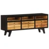 Berkfield TV Cabinet Solid Mango Wood 120x30x50 Cm -Furniture Store berkfield tv cabinet solid mango wood 120x30x50 cm6717475610700 01c MP