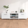 Berkfield TV Cabinet White 140x40x35 Cm Engineered Wood -Furniture Store berkfield tv cabinet white 140x40x35 cm engineered wood7720276770477 01c MP