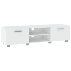 Berkfield TV Cabinet White 140x40x35 Cm Engineered Wood 7 Berkfield TV Cabinet White 140x40x35 Cm Engineered Wood -Furniture Store berkfield tv cabinet white 140x40x35 cm engineered wood7720276770477 02c MP