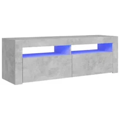 Berkfield TV Cabinet With LED Lights Concrete Grey 120x35x40 Cm -Furniture Store berkfield tv cabinet with led lights concrete grey 120x35x40 cm7720276217245 02c MP