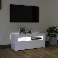 Berkfield TV Cabinet With LED Lights White 90x35x40 Cm 8 Berkfield TV Cabinet With LED Lights White 90x35x40 Cm -Furniture Store berkfield tv cabinet with led lights white 90x35x40 cm7720276217290 03c MP