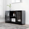 Berkfield Vitrine Cabinet High Gloss Black 120x30.5x70 Cm Engineered Wood 1 Berkfield Vitrine Cabinet High Gloss Black 120x30.5x70 Cm Engineered Wood -Furniture Store berkfield vitrine cabinet high gloss black 120x30 5x70 cm engineered wood7720276134757 01c MP