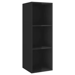 Berkfield Wall-mounted TV Cabinet High Gloss Black 37x37x107 Cm Engineered Wood 7 Berkfield Wall-mounted TV Cabinet High Gloss Black 37x37x107 Cm Engineered Wood -Furniture Store berkfield wall mounted tv cabinet high gloss black 37x37x107 cm engineered wood7720276353950 02c MP