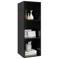 Berkfield Wall-mounted TV Cabinet High Gloss Black 37x37x107 Cm Engineered Wood 8 Berkfield Wall-mounted TV Cabinet High Gloss Black 37x37x107 Cm Engineered Wood -Furniture Store berkfield wall mounted tv cabinet high gloss black 37x37x107 cm engineered wood7720276353950 03c MP