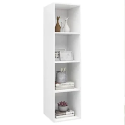 Berkfield Wall-mounted TV Cabinet White 37x37x142.5 Cm Engineered Wood -Furniture Store berkfield wall mounted tv cabinet white 37x37x142 5 cm engineered wood7720276353974 03c MP