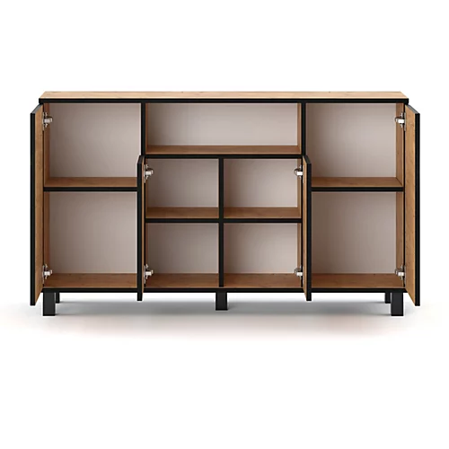 Best4D Cabinet Storage Dresser 140x80x35cm With Oak Lancelot Front - Body Colour Oak Lancelot 6 Best4D Cabinet Storage Dresser 140x80x35cm With Oak Lancelot Front - Body Colour Oak Lancelot - Image 4