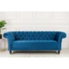 Birlea Chester 3 Seater Sofa Blue -Furniture Store birlea chester 3 seater sofa blue5056206618384 01c MP