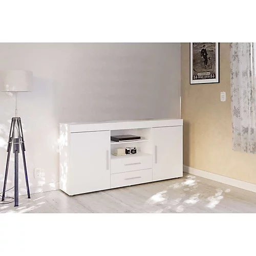 Birlea Edgeware 2 Door 2 Drawer Sideboard White 3 Birlea Edgeware 2 Door 2 Drawer Sideboard White