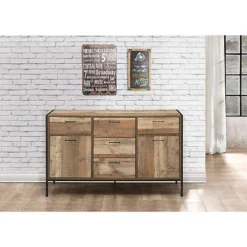 Birlea Urban Large Sideboard Rustic 7 Birlea Urban Large Sideboard Rustic -Furniture Store birlea urban large sideboard rustic5056206621100 02c MP