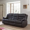 Brooklyn 211cm Wide Brown 3 Seat Bonded Leather Reclining Sofa With Waterfall Back Design -Furniture Store brooklyn 211cm wide brown 3 seat bonded leather reclining sofa with waterfall back design5060980880226 01c MP