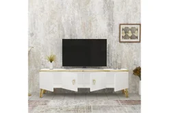 Caprice TV Unit Stand Bench 150 Cm - White -Furniture Store caprice tv unit stand bench 150 cm white8628605451229 02c MP