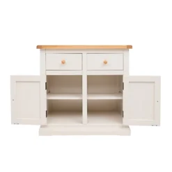 Castelli Off White 2 Drawer 2 Door Sideboard Wood Knob -Furniture Store castelli off white 2 drawer 2 door sideboard wood knob5060742756431 04c MP