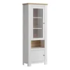 Celesto 2 Door Display Cabinet In White And Oak -Furniture Store celesto 2 door display cabinet in white and oak5900355160365 01c MP