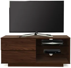 Centurion Supports Gallus Premium Walnut With 2-Walnut Drawers And 3-Shelves Up To 55" LED, OLED, LCD TV Cabinet -Furniture Store centurion supports gallus premium walnut with 2 walnut drawers and 3 shelves up to 55 led oled lcd tv cabinet5034734454223 02c MP
