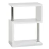 Charisma 3 Shelf Display Unit Bookcase White Gloss And Chrome Finish 1 Charisma 3 Shelf Display Unit Bookcase White Gloss And Chrome Finish -Furniture Store charisma 3 shelf display unit bookcase white gloss and chrome finish5056065611281 01c MP