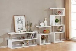 Charisma 3 Shelf Display Unit Bookcase White Gloss And Chrome Finish 7 Charisma 3 Shelf Display Unit Bookcase White Gloss And Chrome Finish -Furniture Store charisma 3 shelf display unit bookcase white gloss and chrome finish5056065611281 05c MP