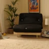 Comfy Living 2ft6 Luxury Futon Set In Black -Furniture Store comfy living 2ft6 luxury futon set in black5057289620615 01c MP