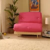 Comfy Living 2ft6 Luxury Futon Set In Pink -Furniture Store comfy living 2ft6 luxury futon set in pink5057289620707 01c MP