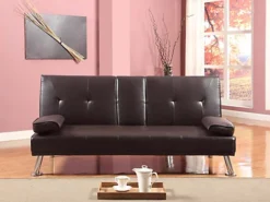 Comfy Living Verona Sofa Bed In Chocolate