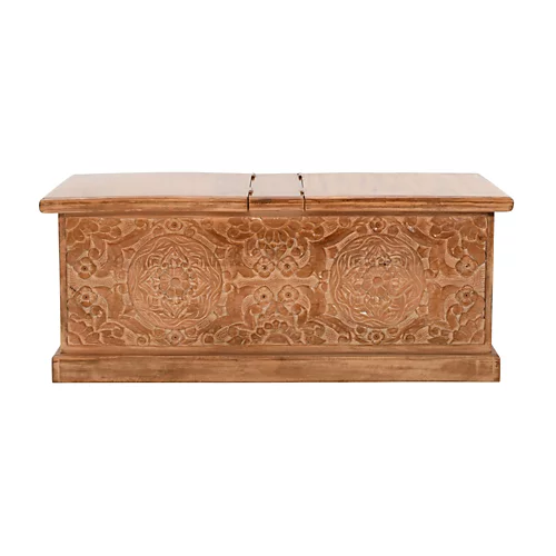 Contrive Mango Wood Coffee Table/Blanket Box 4 Contrive Mango Wood Coffee Table/Blanket Box - Image 2