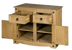 Corona Sideboard 2 Door 2 Drawer Mexican Solid Pine Wood -Furniture Store corona sideboard 2 door 2 drawer mexican solid pine wood5060745810369 03c MP
