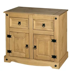 Corona Sideboard 2 Door 2 Drawer Mexican Solid Pine Wood -Furniture Store corona sideboard 2 door 2 drawer mexican solid pine wood5060745810369 04c MP