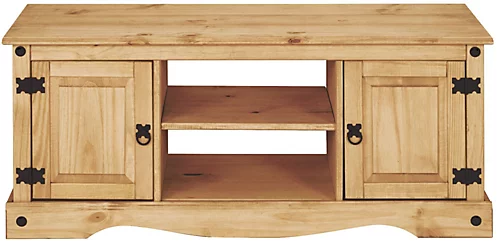 Corona TV Stand 2 Door Flat Screen Television Unit Mexican Solid Pine 4 Corona TV Stand 2 Door Flat Screen Television Unit Mexican Solid Pine - Image 2