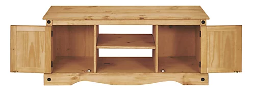 Corona TV Stand 2 Door Flat Screen Television Unit Mexican Solid Pine 5 Corona TV Stand 2 Door Flat Screen Television Unit Mexican Solid Pine - Image 3