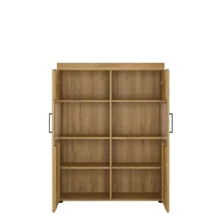 Cortina Low Wide 2 Door Display Cabinet In Grandson Oak -Furniture Store cortina low wide 2 door display cabinet in grandson oak5900355056965 03c MP