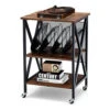 Costway 3-tier Rolling Turntable Stand Record Player Stand Display Shelf Storage Holder -Furniture Store costway 3 tier rolling turntable stand record player stand display shelf storage holder9984709877570 01c MP