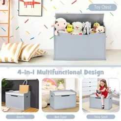 Costway Modern 2-in-1 Flip-top Wooden Storage Chest Storage Organizer Bench Toy Box Unit -Furniture Store costway modern 2 in 1 flip top wooden storage chest storage organizer bench toy box unit9984709877716 03c MP