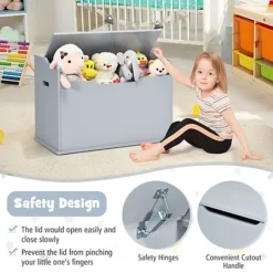 Costway Modern 2-in-1 Flip-top Wooden Storage Chest Storage Organizer Bench Toy Box Unit -Furniture Store costway modern 2 in 1 flip top wooden storage chest storage organizer bench toy box unit9984709877716 06c MP