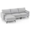 Costway Modular Sectional Sofa Couch Extra Large L-Shaped Sofa W/ 2 USB Ports -Furniture Store costway modular sectional sofa couch extra large l shaped sofa w 2 usb ports6085650605618 01c MP